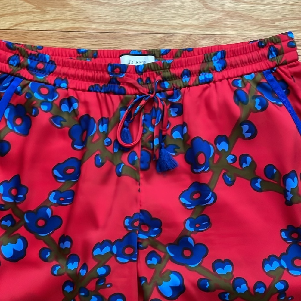J. Crew Collection Drapey pull-on pant in lattice floral sz 12 B14 - Picture 3 of 9